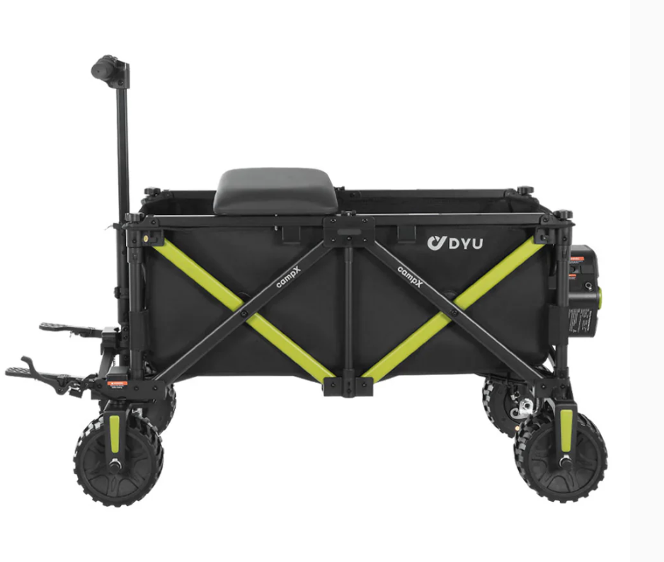 Electric wagon and cargo alternative cover image for camping use
